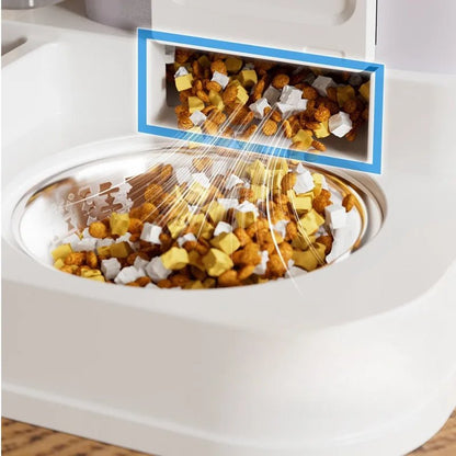 Cat Bowl Automatic Feeder Small Cats Food Bowls Large Capacity Water Dispenser To Prevent Tipping Over Pet Bowls Dog Double Bowl - The Urban Blasts Ltd