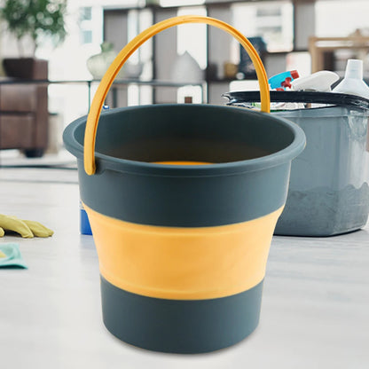 5/10L Folding Portable Bucket with Cover Car Wash Fishing Bathroom Tool Silicone Bucket Outdoor Camping Household Supplies - The Urban Blasts Ltd