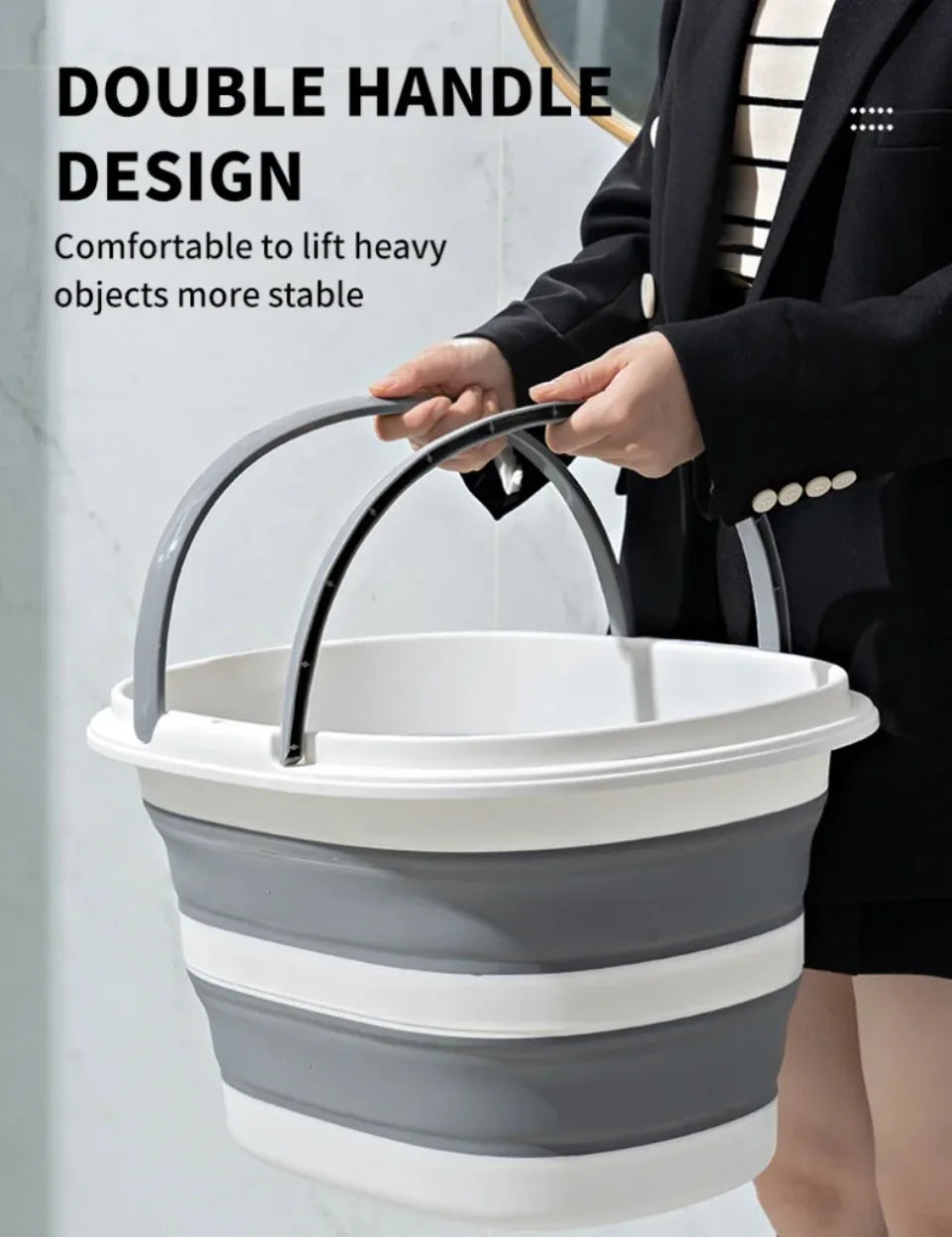 Portable Folding Basin  car wash bucket household 16L Clean Bucket Bathroom Storage Basket For Washing Fishing Camping Basin - The Urban Blasts Ltd