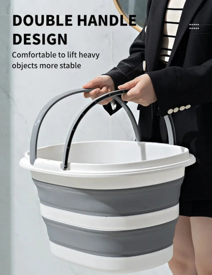 Portable Folding Basin  car wash bucket household 16L Clean Bucket Bathroom Storage Basket For Washing Fishing Camping Basin - The Urban Blasts Ltd
