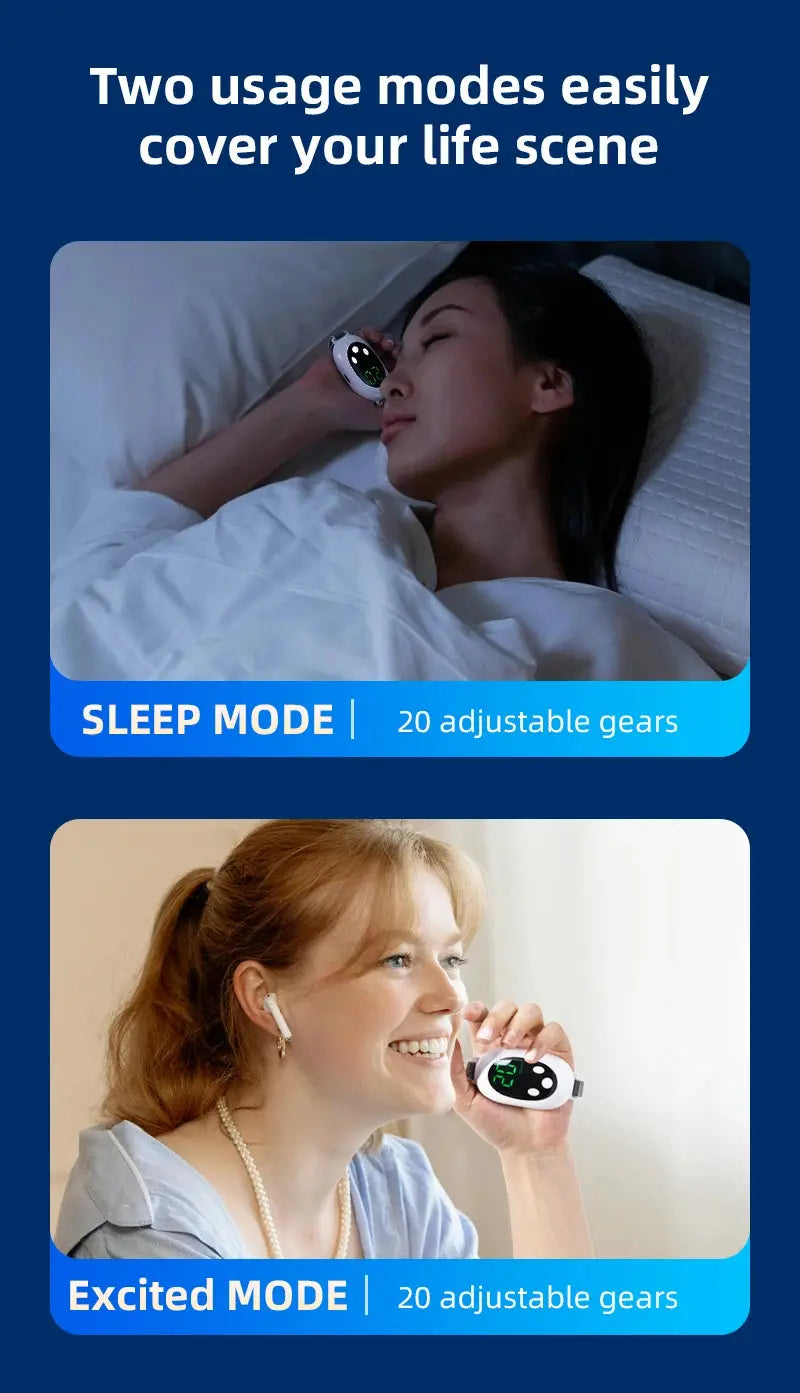 Two modes, 20 levels of intensity, intelligent sleep device, anxiety relief, neurological sleep, insomnia, and soothing device, - The Urban Blasts Ltd
