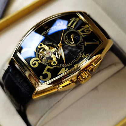 Luxury Mens Automatic Mechanical Watches Tourbillon Skeleton Wrist Clock Male Luminous Man Wrist watch Great  for Valentine's Day