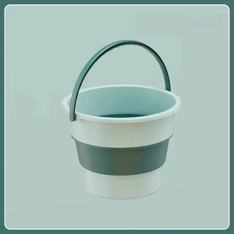 5/10L Folding Portable Bucket with Cover Car Wash Fishing Bathroom Tool Silicone Bucket Outdoor Camping Household Supplies - The Urban Blasts Ltd