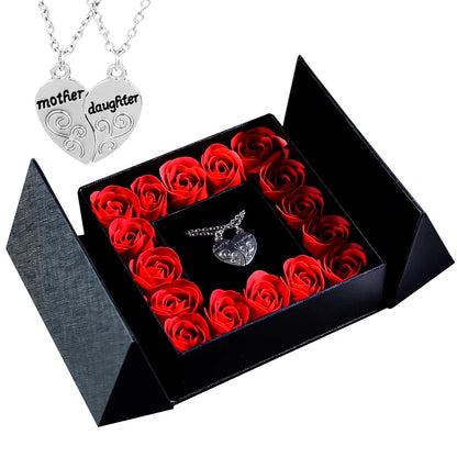 Gifts for Women Jewellery Necklace /w Soap Eternal Rose Gift Box For Valentine's and Mother's day Gifts