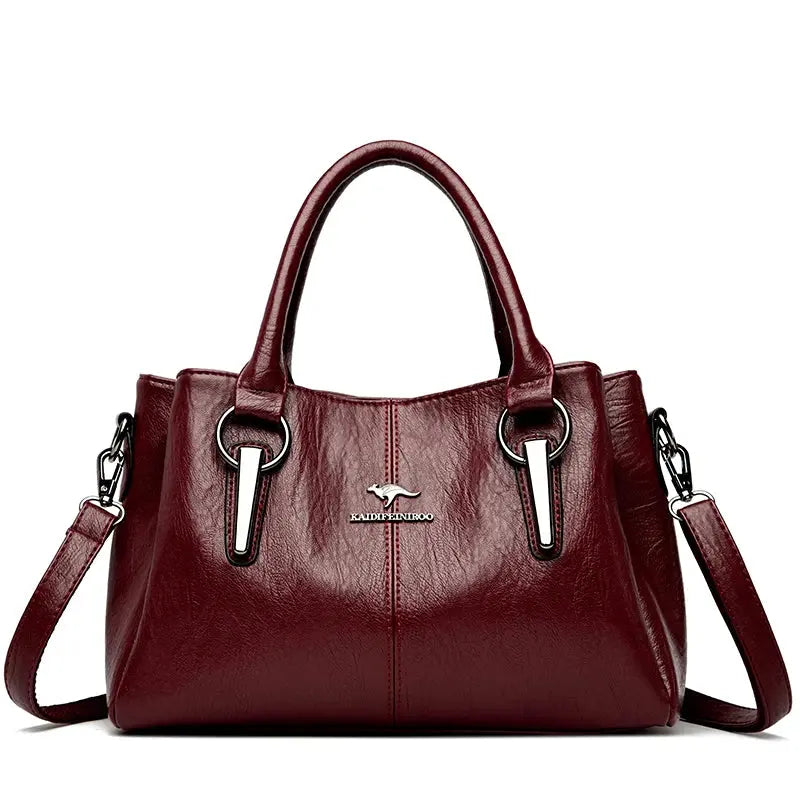 Genuine 3Layers High Quality Soft Leather Ladies Shoulder Crossbody Bags for Women  Luxury Handbags - The Urban Blasts Ltd