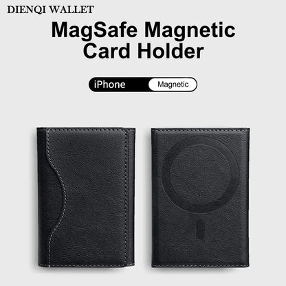 Trifold Magnetic Phone Wallet PU Leather Card Bag Magsafe Card Holder Wallet for Apple IPhone 16 15 12 13 14 Pro Max Plus Mini - The Urban Blasts Ltd