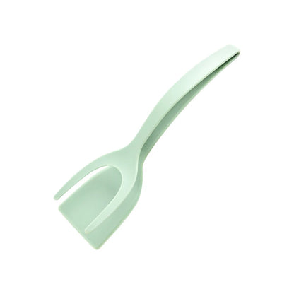 New 2 in 1 Grip Flip Spatula Tongs Egg Flipper Spatula Nylon Non Stick Coating Pancake Fish French Toast Omelet Making Tool - The Urban Blasts Ltd