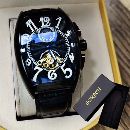 Luxury Mens Automatic Mechanical Watches Tourbillon Skeleton Wrist Clock Male Luminous Man Wrist watch Great  for Valentine's Day