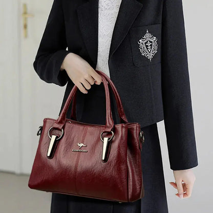 Genuine 3Layers High Quality Soft Leather Ladies Shoulder Crossbody Bags for Women  Luxury Handbags - The Urban Blasts Ltd