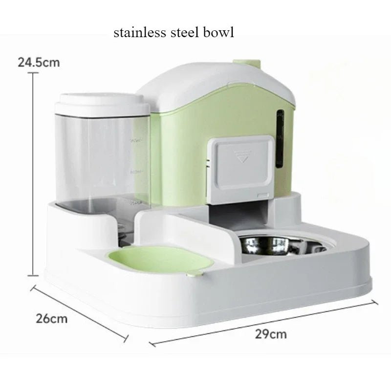 Cat Bowl Automatic Feeder Small Cats Food Bowls Large Capacity Water Dispenser To Prevent Tipping Over Pet Bowls Dog Double Bowl - The Urban Blasts Ltd