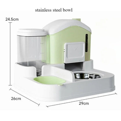 Cat Bowl Automatic Feeder Small Cats Food Bowls Large Capacity Water Dispenser To Prevent Tipping Over Pet Bowls Dog Double Bowl - The Urban Blasts Ltd