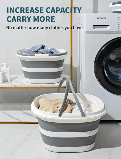 Portable Folding Basin  car wash bucket household 16L Clean Bucket Bathroom Storage Basket For Washing Fishing Camping Basin - The Urban Blasts Ltd