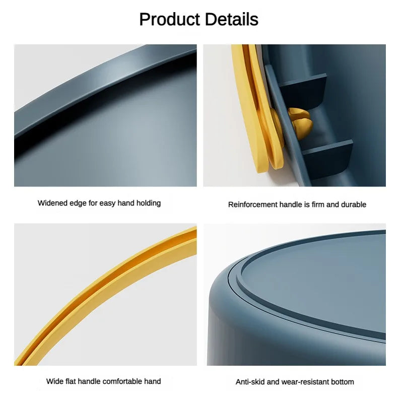 5/10L Folding Portable Bucket with Cover Car Wash Fishing Bathroom Tool Silicone Bucket Outdoor Camping Household Supplies - The Urban Blasts Ltd