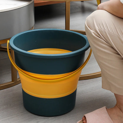 5/10L Folding Portable Bucket with Cover Car Wash Fishing Bathroom Tool Silicone Bucket Outdoor Camping Household Supplies - The Urban Blasts Ltd
