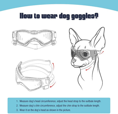 Pet Accessories Dog Outdoor UV Protection Sunglasses Cat Dog Goggles for Small Medium Breed Puppy Glasses Adjustable Straps - The Urban Blasts Ltd
