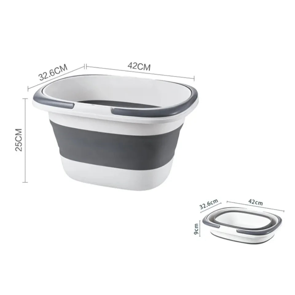 Portable Folding Basin  car wash bucket household 16L Clean Bucket Bathroom Storage Basket For Washing Fishing Camping Basin - The Urban Blasts Ltd