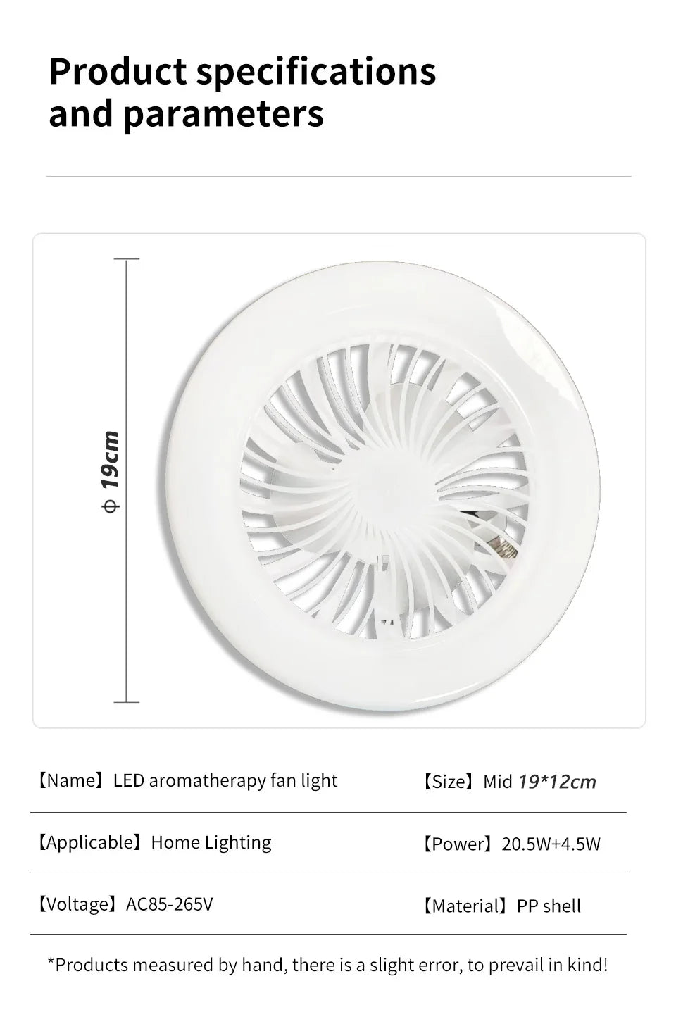 2 In 1 Energy Saving Remote Control Ceiling Fan Lamp Infinitely Dimmable E27 Base Bottom Noise Mute LED Decorative Light 85-265V - The Urban Blasts Ltd
