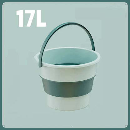 5/10L Folding Portable Bucket with Cover Car Wash Fishing Bathroom Tool Silicone Bucket Outdoor Camping Household Supplies - The Urban Blasts Ltd