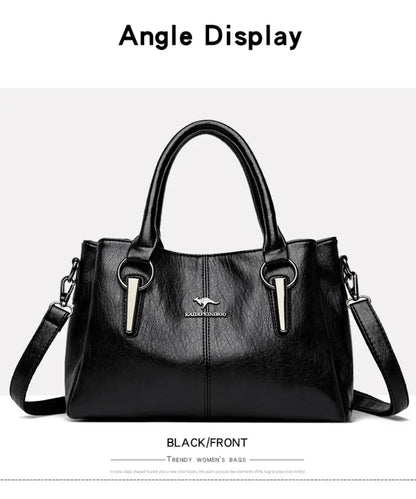 Genuine 3Layers High Quality Soft Leather Ladies Shoulder Crossbody Bags for Women  Luxury Handbags - The Urban Blasts Ltd