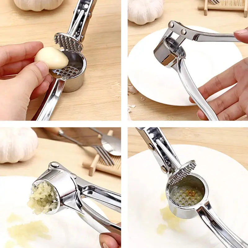 Garlic Press Crusher Mincer Kitchen Stainless Steel Garlic Smasher Squeezer Manual Press Grinding Tool Kitchen Accessories - The Urban Blasts Ltd