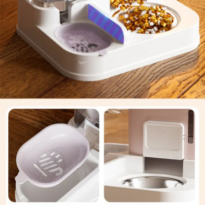 Cat Bowl Automatic Feeder Small Cats Food Bowls Large Capacity Water Dispenser To Prevent Tipping Over Pet Bowls Dog Double Bowl - The Urban Blasts Ltd