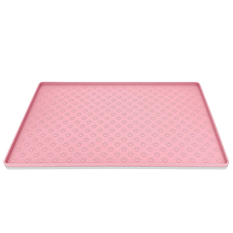 Waterproof Silicone Pet Feeding Mat, Non-Slip Dog Bowl Mat, Cat Food Tray