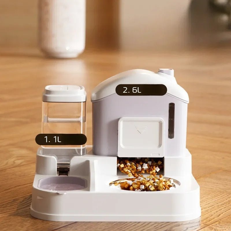 Cat Bowl Automatic Feeder Small Cats Food Bowls Large Capacity Water Dispenser To Prevent Tipping Over Pet Bowls Dog Double Bowl - The Urban Blasts Ltd