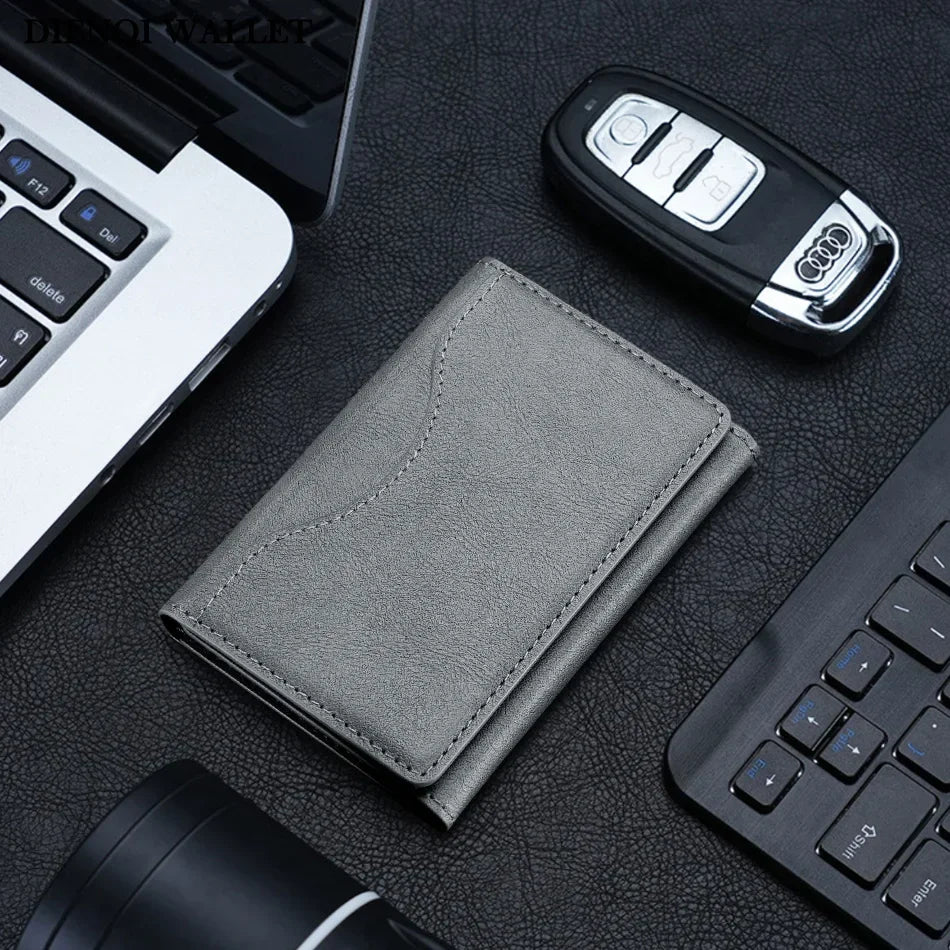 Trifold Magnetic Phone Wallet PU Leather Card Bag Magsafe Card Holder Wallet for Apple IPhone 16 15 12 13 14 Pro Max Plus Mini - The Urban Blasts Ltd