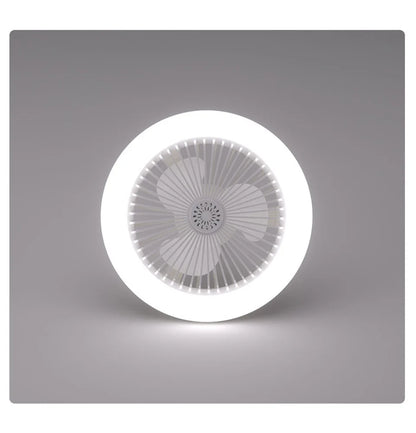 2 In 1 Energy Saving Remote Control Ceiling Fan Lamp Infinitely Dimmable E27 Base Bottom Noise Mute LED Decorative Light 85-265V - The Urban Blasts Ltd