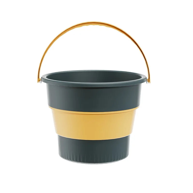 5/10L Folding Portable Bucket with Cover Car Wash Fishing Bathroom Tool Silicone Bucket Outdoor Camping Household Supplies - The Urban Blasts Ltd