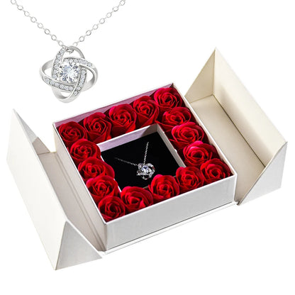 Gifts for Women Jewellery Necklace /w Soap Eternal Rose Gift Box For Valentine's and Mother's day Gifts