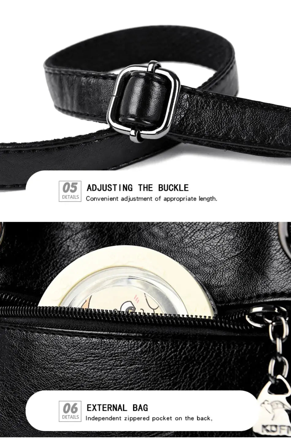 Genuine 3Layers High Quality Soft Leather Ladies Shoulder Crossbody Bags for Women  Luxury Handbags - The Urban Blasts Ltd