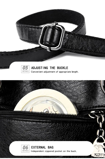 Genuine 3Layers High Quality Soft Leather Ladies Shoulder Crossbody Bags for Women  Luxury Handbags - The Urban Blasts Ltd