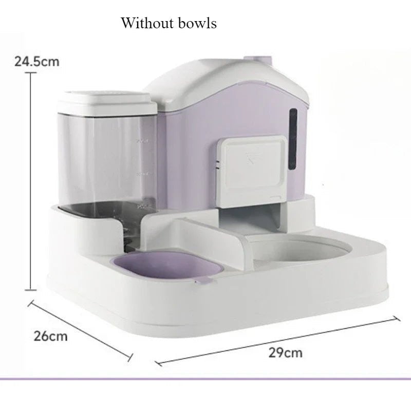 Cat Bowl Automatic Feeder Small Cats Food Bowls Large Capacity Water Dispenser To Prevent Tipping Over Pet Bowls Dog Double Bowl - The Urban Blasts Ltd