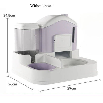 Cat Bowl Automatic Feeder Small Cats Food Bowls Large Capacity Water Dispenser To Prevent Tipping Over Pet Bowls Dog Double Bowl - The Urban Blasts Ltd