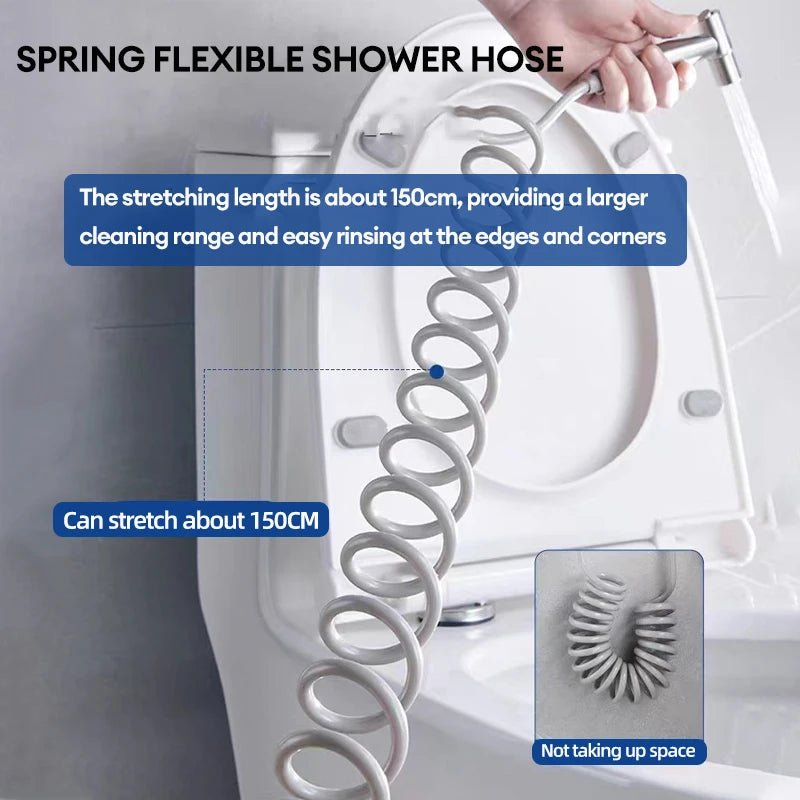 Toilet matching bidet spray set, one in two out double control double out faucet, with 1.5M flexible hose - The Urban Blasts Ltd