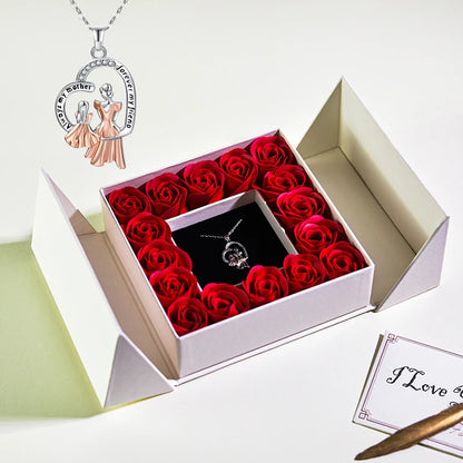 Gifts for Women Jewellery Necklace /w Soap Eternal Rose Gift Box For Valentine's and Mother's day Gifts