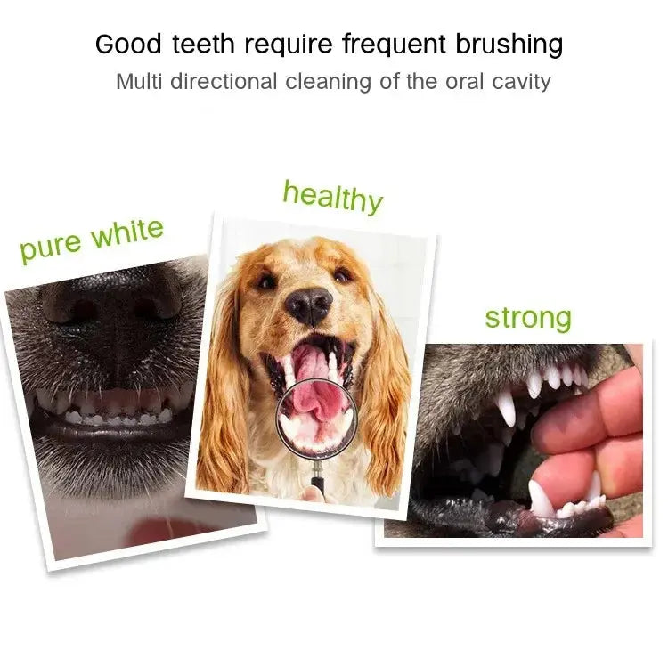 3-Sided Pet Toothbrush Dog Plastic Toothbrush Removing Bad Breath Tartar Cleaning Mouth Pet Dental Care Cat Cleaning Mouth - The Urban Blasts Ltd