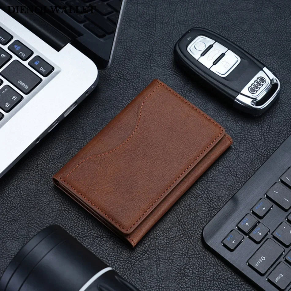 Trifold Magnetic Phone Wallet PU Leather Card Bag Magsafe Card Holder Wallet for Apple IPhone 16 15 12 13 14 Pro Max Plus Mini - The Urban Blasts Ltd