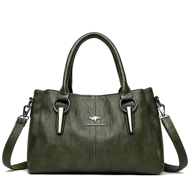 Genuine 3Layers High Quality Soft Leather Ladies Shoulder Crossbody Bags for Women  Luxury Handbags - The Urban Blasts Ltd