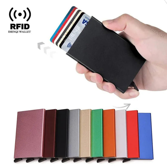 Rfid Credit Card Holder Metal Thin Slim Smart Wallet Men - The Urban Blasts Ltd